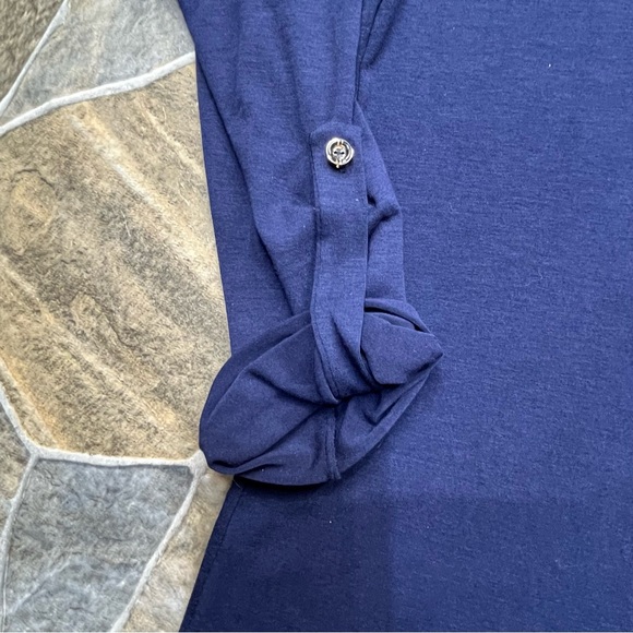 Lildy Roll Up Sleeve Tunic Top - Picture 11 of 11